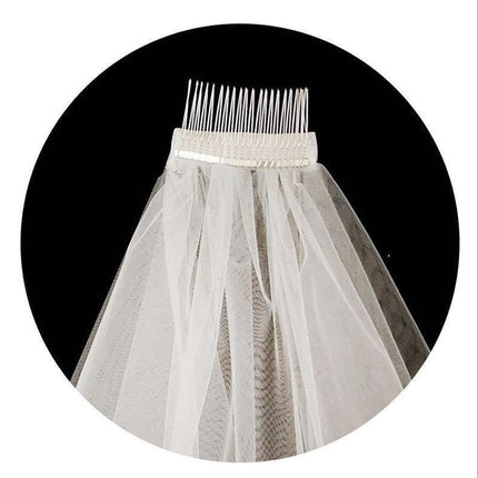 Bow Flower Girl Children Kids Hair Head Veil pearl with Lamp Flashing Wedding - Aimall