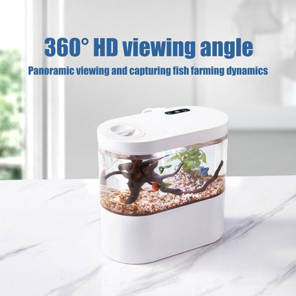 Mini Self-Circulating Desktop Fish Tank Eco-Friendly Creative Aquarium for Home