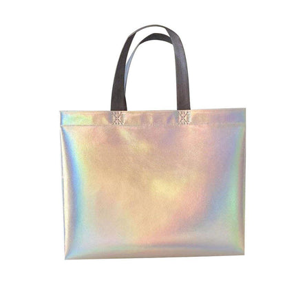 25pcs Laser Color Changing Tote Bags Shopping Gift Bags for Parties and Events