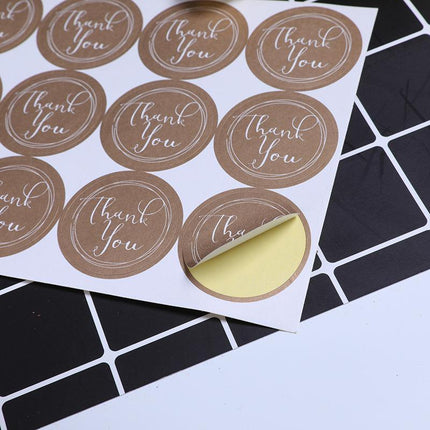 UP TO 80PCS Stickers Labels Thank You Stickers Gift Wrapping Craft Scrapbook DIY - Aimall