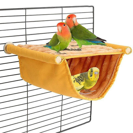 S Size Bird Nest Bed Hanging Hammock Snuggle Hut Parrot House Toy Bird Cage Perch - Aimall