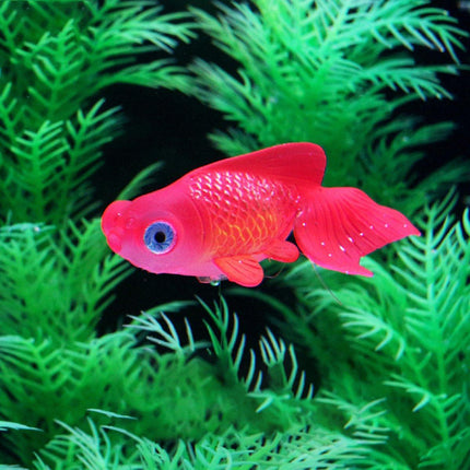 2PCS Artificial Betta Fish Aquarium Decorations Silicone Floating Moving Fish