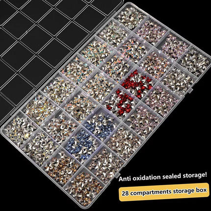 5Pcs Clear Plastic Storage Box Jewellery DIY Organiser for Small Parts Crafts