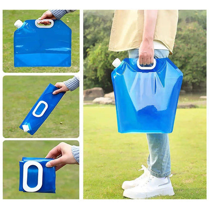 4pcs Folding Water Storage Bag Portable Bucket for Camping Hiking Outdoor Sports