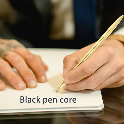6pcs Black Ballpoint Pen Set Plum Blossom Base Office Desk Signature Writing Pen