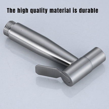 3PCS 304 Stainless Steel Handheld Bidet Spray Gun Toilet Cleaner Non Perforated