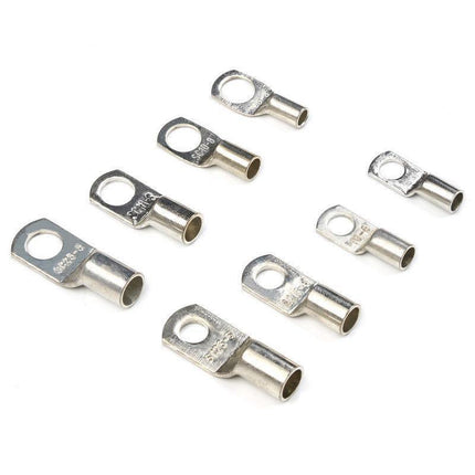 240Pcs 4WD Cable Lug Ring Battery Copper Tube Connector Kits Terminal Crimper - Aimall