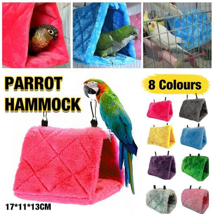 Pet Bird Parrot Parakeet Budgie Warm Hammock Cage Hut Tent Bed Hanging Cave - Aimall