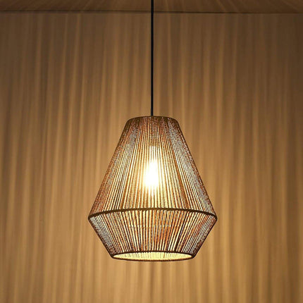 Braided Paper Rope Lampshade Chandelier Hanging Decoration for Lighting Decor
