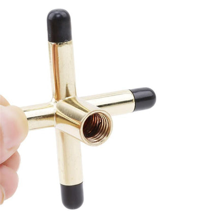 2PCS Pool Snooker Billiard Table Cue rest cross And spider jigger brass Set - Aimall