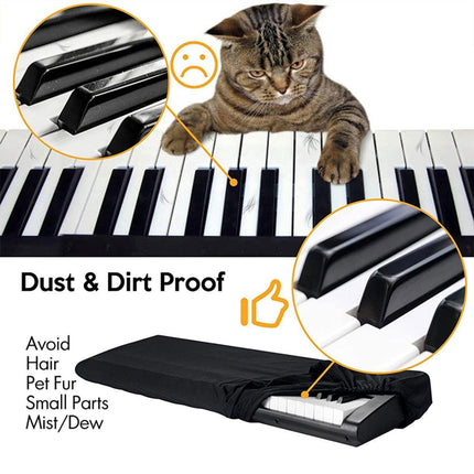 88 Key Stretchable Piano Keyboard Dust Cover Protector for Electronic Keyboard