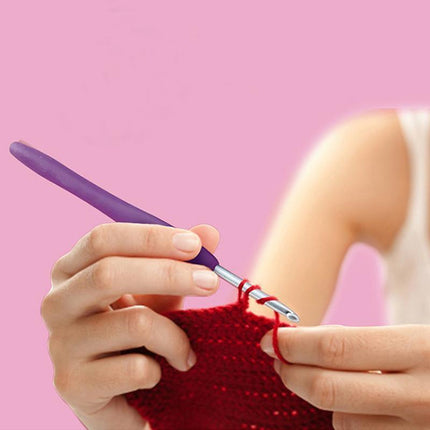 Knitting Needles Crochet Hooks Set Tools Kit Yarn Sewing Tools Grip With Box DIY - Aimall