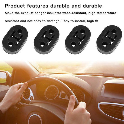 4PCS Exhaust Mount Repair Hanger Bracket Heavy Duty Rubber Replacement Universal - Aimall
