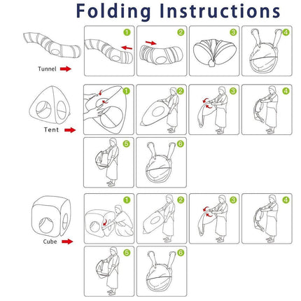 Collapsible Cat Tunnel Interactive Drill Bucket Fun Pet Toy for Cats Indoor Play