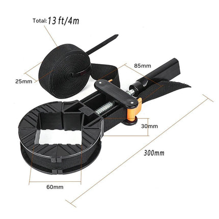 2x Corner Clamp Strap Band Clamps Quick Release Vice Woodworking Picture Frame
