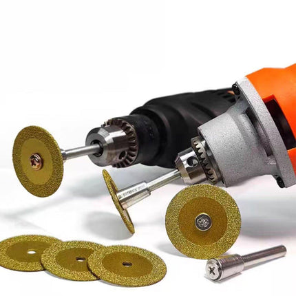 6PCS Diamond Cutting Discs with Mandrel for Rotary Tools - Mini Rotary Cutting Set