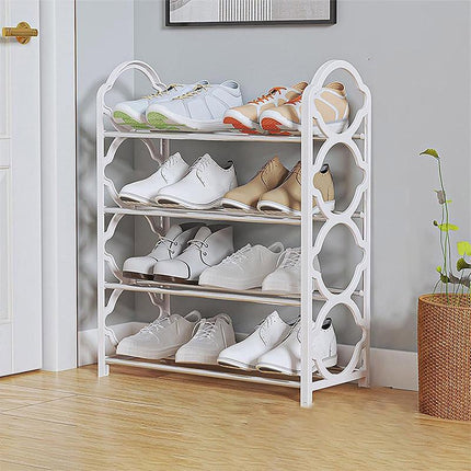 Four Layer Shoe Rack Storage Organizer Multi Tier Shoe Shelf for Entryway Closet
