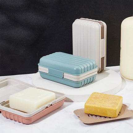 3PCS Soap Holder Travel Soap Container Portable Bar Soap Case Leakproof Soap Box