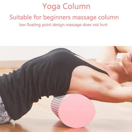 EVA Foam Yoga Massage Roller Solid Pilates Fitness Column for Muscle Recovery