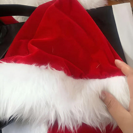 Classic 11-piece Luxury New Plus Size Santa Suit Classic Stage Costume Set