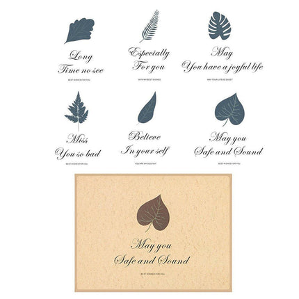 6pcs Retro Greeting Cards with Envelopes Simple Vintage Design for All Occasions