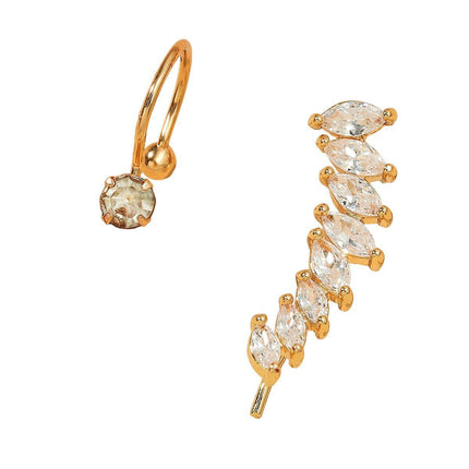 Simple Ear Clips No Piercing Stud Earrings Set Non Pierced Fashion Jewellery