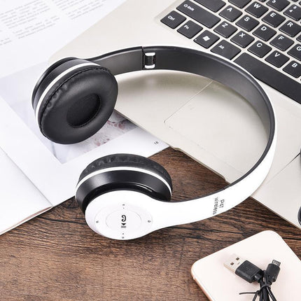 Noise Cancelling Wireless Headphones Bluetooth 5 earphone headset with Mic Hot - Aimall
