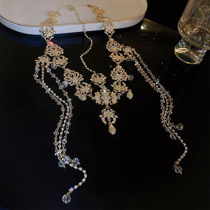 Gold Fringe Forehead Ornaments Hanfu Hair Crown Headwear Accessories