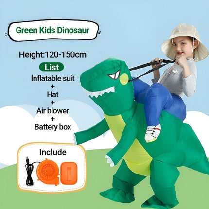 Inflatable Dinosaur Rider Costume Dinosaur Suit for Party and Halloween Cosplay