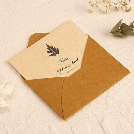6pcs Retro Greeting Cards with Envelopes Simple Vintage Design for All Occasions