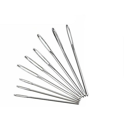 9X Large Eye Blunt Needles Wool Thick Knitter Yarn Hand Sewing Darning Craft Set - Aimall