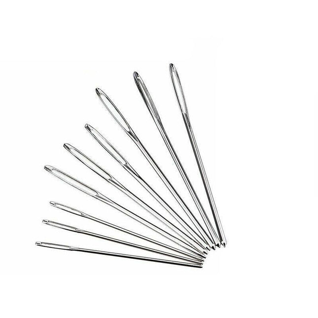 9X Large Eye Blunt Needles Wool Thick Knitter Yarn Hand Sewing Darning Craft Set - Aimall