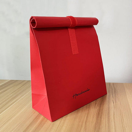 20pcs Creative Kraft Paper Bags Fashion Simple Baking Snack Packaging Bags