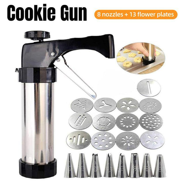 Biscuit Maker Squeeze Gun Laminating Gun for Home Baking Tools Moulds Set