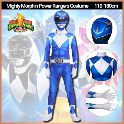 Blue Dinosaur Team Tight Cosplay Jumpsuit AU