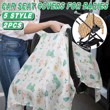 Stroller Cover Cartoon Print Carrycot Wind and Dust Shield with Protective Layer