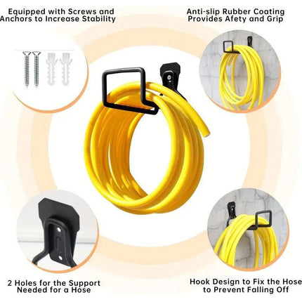 Garden Patio Storage Hooks Heavy Duty Hose Holder Organiser Wall Mount Hooks