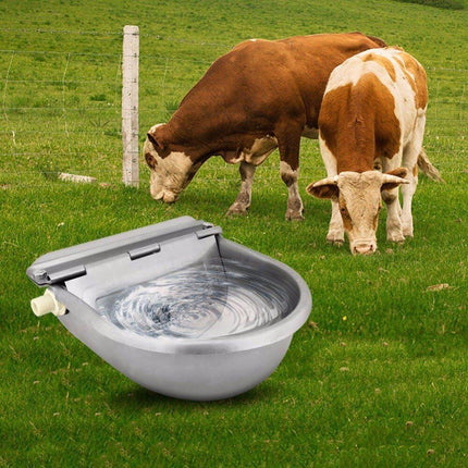 Automatic Stainless Steel Water Bowl 4L Auto Fill Drinking Trough for Animals