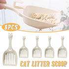 8PCS Cat Litter Scoop Pet Poop Scooper Cleaning Tool for Cat Waste Removal