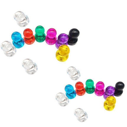 10-40x Magnets Push Pin Thumbtacks Magnets Fridge Whiteboard Magnets Office Home - Aimall