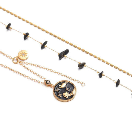 Vintage Black Necklace for Women Gothic Fashion Jewelry Statement Choker Gift