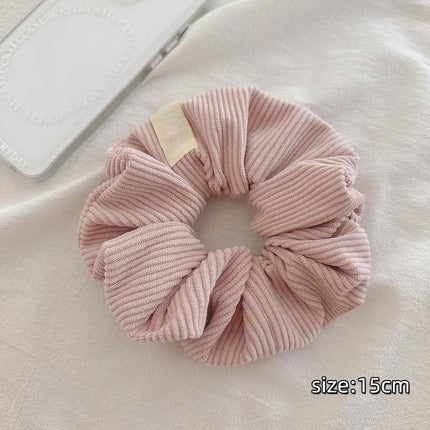 Corduroy Big Hair Scrunchies Ponytail Holder Hair Ties Rope Hair Accesorries - Aimall