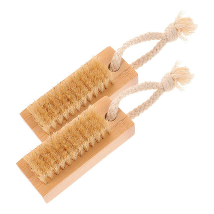 2pcs Nail Cleaning Brush Manicure Tool Set for Hands and Nails Care Essentials