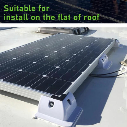 7PCS Solar Panel Corner Mounting Brackets Kit Vehicle Roof Mount Caravan Boat RV - Aimall