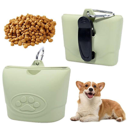 Portable Dog Food Bag Outdoor Walking Travel Feeding Pouch Pet Supplies
