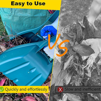 1pc Outdoor Garden Rake Lightweight Plastic Portable Tool for Easy Leaf Cleaning
