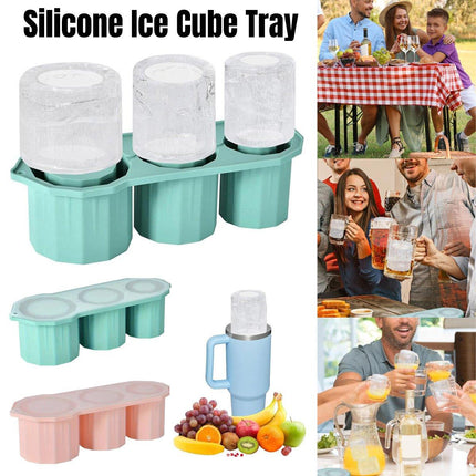 Silicone Ice Lattice Mould Easy Release Ice Cube Tray for Smooth Ice Making