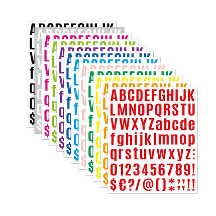10pcs Letter Stickers Colorful DIY Scrapbooking Water Bottle Greeting Cards