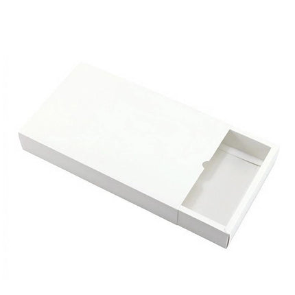 100PCS DIY Paper Box Drawer Type Jewelry Packing Box Tea Gift Cosmetics White - Aimall