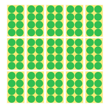 8/13/25/50mm Sticker Dots Adhesive Round Labels Circular Scrapbooking Light Green - Aimall